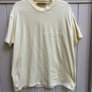 Fear of God Essentials men's t shirt small yellow